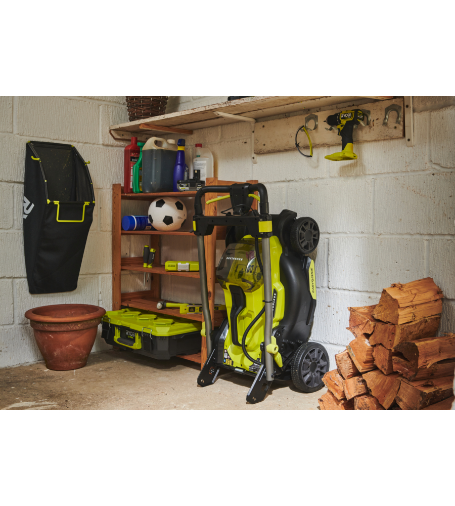 TAGLIAERBA A BATTERIA RYOBI "RY18LMX40C-150" TAGLIO 40CM 18V,BATTERIA 5.0AH INCLUSA